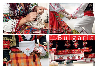 Кaртичка Български традиционни цветове 